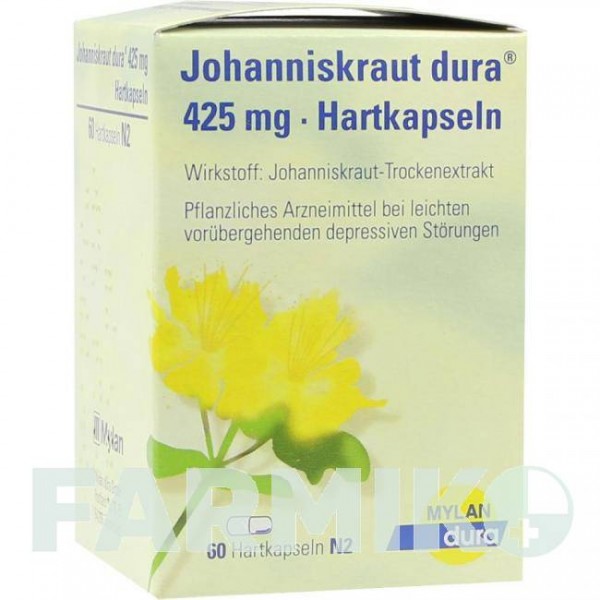 ЙОХАННИСКРАУТ (JOHANNISKRAUT) 425 мг капсулы 60 шт - Зверобой VIATRIS