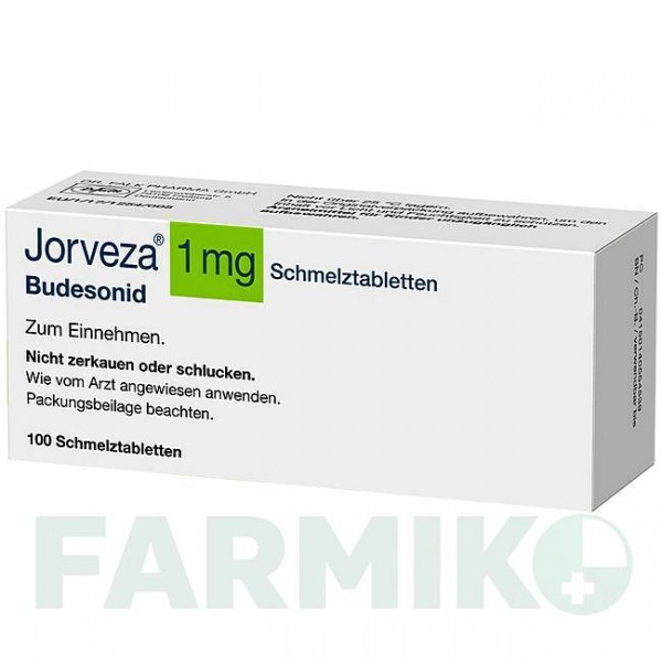 ЙОРВЕЗА (JORVEZA) 1 мг таблетки 30 шт - Будесонид DR.FALK PHARMA