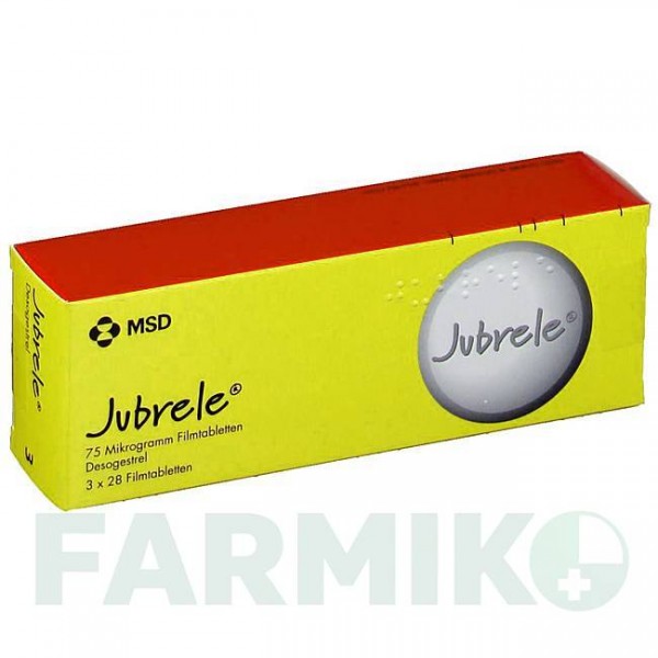 ЮБРЕЛЕ (JUBRELE) 75 мкг таблетки 3x28 шт - Дезогестрел ORGANON
