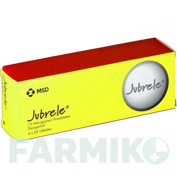ЮБРЕЛЕ (JUBRELE) 75 мкг таблетки 6x28 шт - Дезогестрел ORGANON