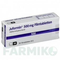ЮФОРМИН (JUFORMIN) 500 мг таблетки 30 шт - Метформин JUTA PHARMA