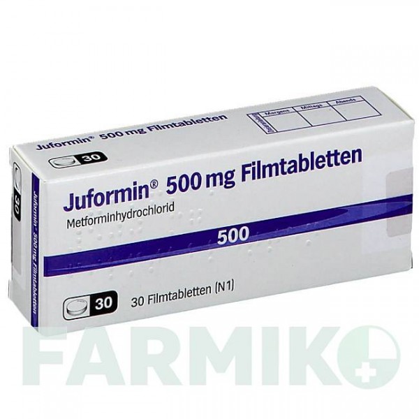 ЮФОРМИН (JUFORMIN) 500 мг таблетки 30 шт - Метформин JUTA PHARMA