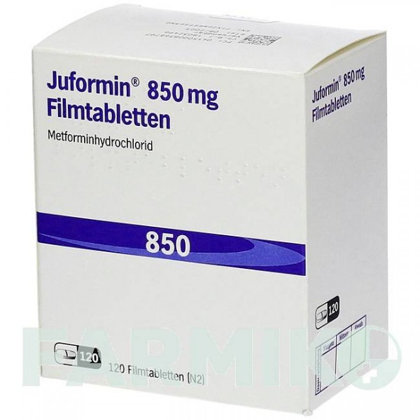 ЮФОРМІН (JUFORMIN) 850 мг таблетки 120 шт - Метформін JUTA PHARMA
