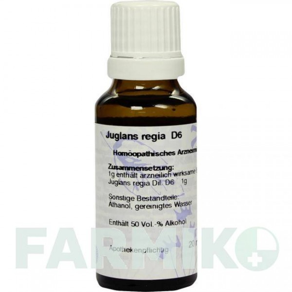 ЮГЛАНС РЕГИА (JUGLANS REGIA) D 6 раствор 20 мл - Гомеопатия HANOSAN