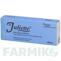 ДЖУЛЬЕТТА (JULIETTE) таблетки 21 шт - Ципротерон, Эстроген VIATRIS