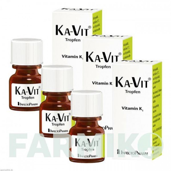 КА ВИТ (KA VIT) капли 3x10 мл - Витамин K1 (Фитоменадион) INFECTOPHARM
