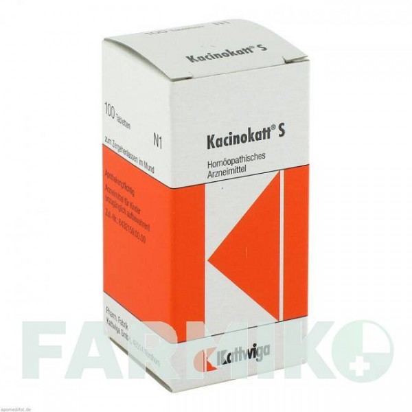КАЦИНОКАТ (KACINOKATT) таблетки 100 шт - Гомеопатія KATTWIGA