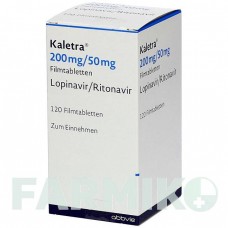 КАЛЕТРА (KALETRA) 200 мг/50 мг таблетки 120 шт - Лопинавир, Ритонавир ABBVIE