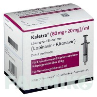 КАЛЕТРА (KALETRA) 80 мг + 20 мг/мл раствор 5x60 мл - Лопинавир, Ритонавир ABBVIE