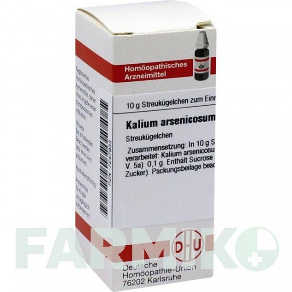 КАЛИУМ АРСЕНИКОЗУМ (KALIUM ARSENICOSUM) C 200 глобули 10 г - Гомеопатия DHU