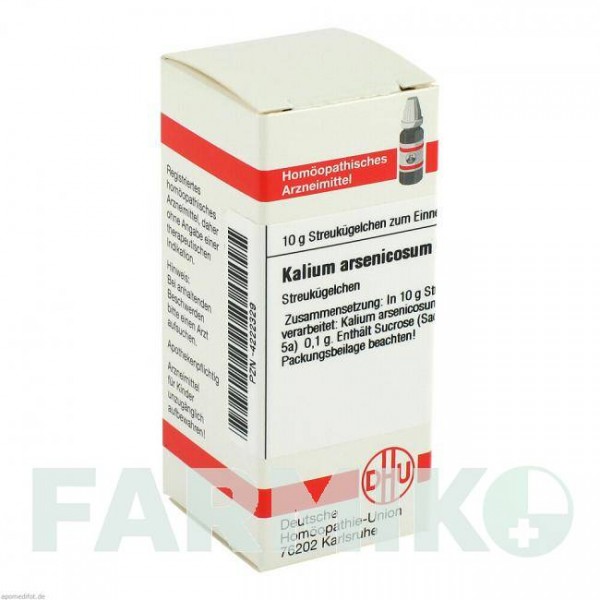 КАЛИУМ АРСЕНИКОЗУМ (KALIUM ARSENICOSUM) C 30 глобули 10 г - Гомеопатия DHU