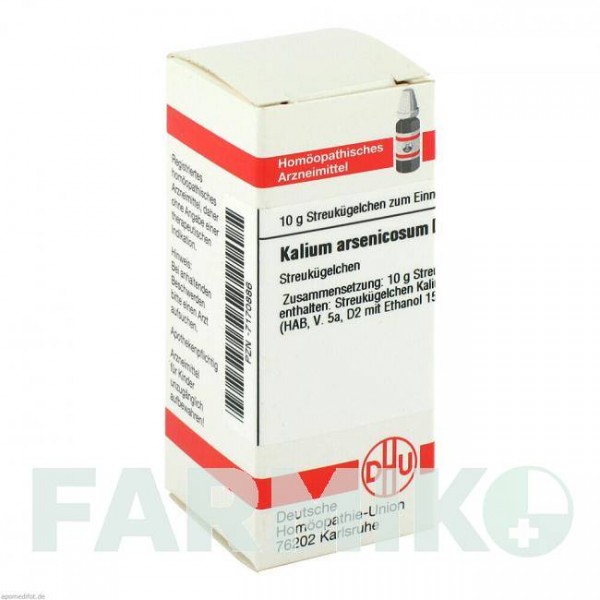 КАЛИУМ АРСЕНИКОЗУМ (KALIUM ARSENICOSUM) D 6 глобули 10 г - Гомеопатия DHU