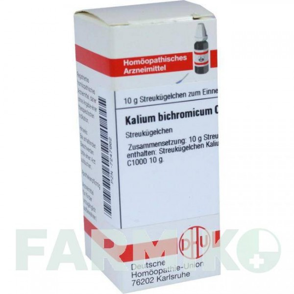 КАЛІУМ БІХРОМІКУМ (KALIUM BICHROMICUM) C 1000 глобули 10 г - Гомеопатія DHU