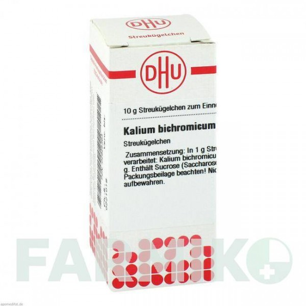 КАЛІУМ БІХРОМІКУМ (KALIUM BICHROMICUM) C 30 глобули 10 г - Гомеопатія DHU