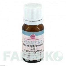 КАЛИУМ БИХРОМИКУМ (KALIUM BICHROMICUM) C 30 глобули 10 г - Гомеопатия SPAGYRA