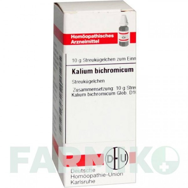 КАЛІУМ БІХРОМІКУМ (KALIUM BICHROMICUM) D 10 глобули 10 г - Гомеопатія DHU