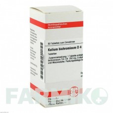 КАЛІУМ БІХРОМІКУМ (KALIUM BICHROMICUM) D 4 таблетки 80 шт - Гомеопатія DHU
