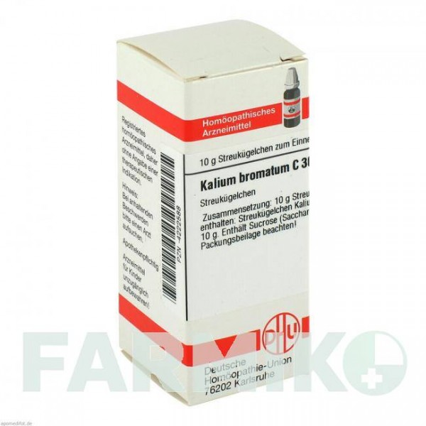 КАЛІУМ БРОМАТУМ (KALIUM BROMATUM) C 30 глобули 10 г - Гомеопатія DHU