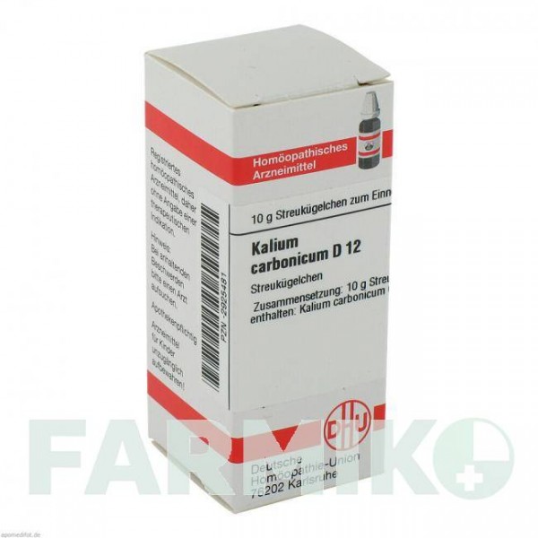 КАЛІУМ КАРБОНІКУМ (KALIUM CARBONICUM) D 12 глобули 10 г - Гомеопатія DHU