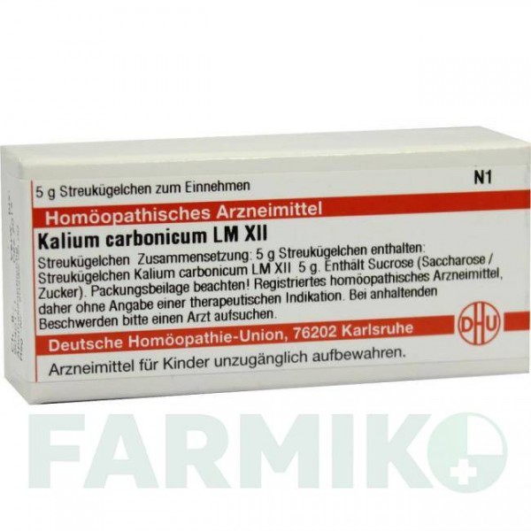 КАЛІУМ КАРБОНІКУМ (KALIUM CARBONICUM) LM XII глобули 5 г - Гомеопатія DHU