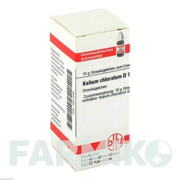 КАЛІУМ ХЛОРАТУМ (KALIUM CHLORATUM) D 12 глобули 10 г - Гомеопатія DHU