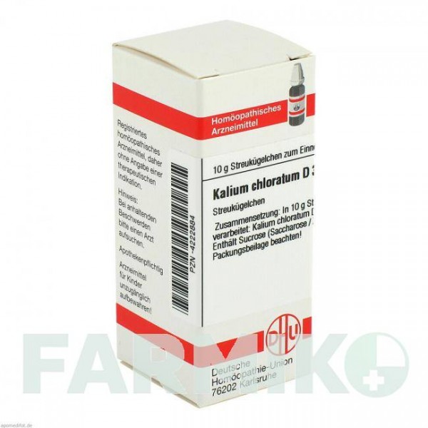 КАЛІУМ ХЛОРАТУМ (KALIUM CHLORATUM) D 30 глобули 10 г - Гомеопатія DHU