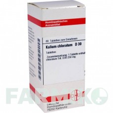 КАЛІУМ ХЛОРАТУМ (KALIUM CHLORATUM) D 30 таблетки 80 шт - Гомеопатія DHU