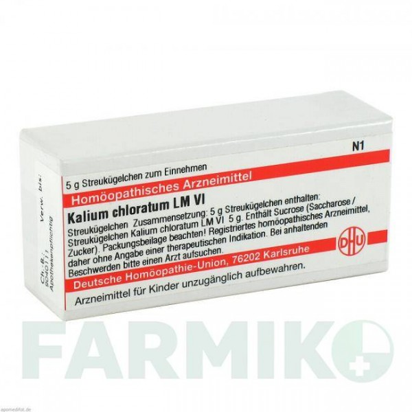 КАЛІУМ ХЛОРАТУМ (KALIUM CHLORATUM) LM VI глобули 5 г - Гомеопатія DHU