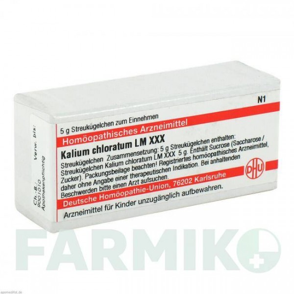 КАЛІУМ ХЛОРАТУМ (KALIUM CHLORATUM) LM XXX глобули 5 г - Гомеопатія DHU