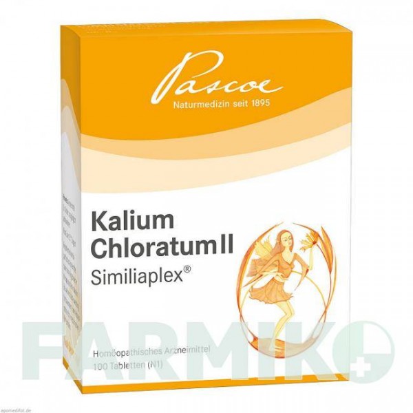 КАЛИУМ ХЛОРАТУМ (KALIUM CHLORATUM) таблетки 100 шт - Гомеопатия PASCOE