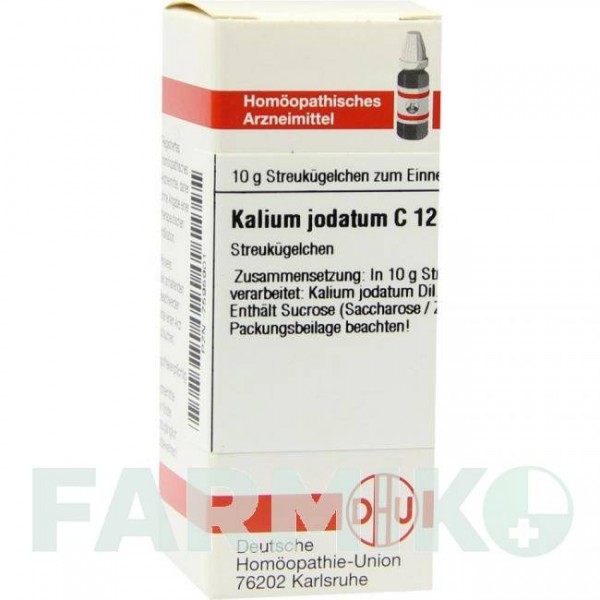 КАЛІУМ ЙОДАТУМ (KALIUM JODATUM) C 12 глобули 10 г - Гомеопатія DHU