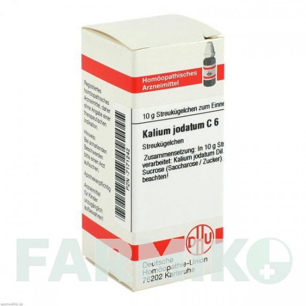 КАЛІУМ ЙОДАТУМ (KALIUM JODATUM) C 6 глобули 10 г - Гомеопатія DHU