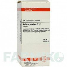 КАЛІУМ ЙОДАТУМ (KALIUM JODATUM) D 12 таблетки 200 шт - Гомеопатія DHU