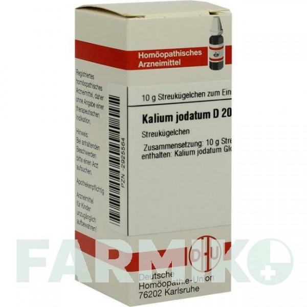 КАЛІУМ ЙОДАТУМ (KALIUM JODATUM) D 200 глобули 10 г - Гомеопатія DHU