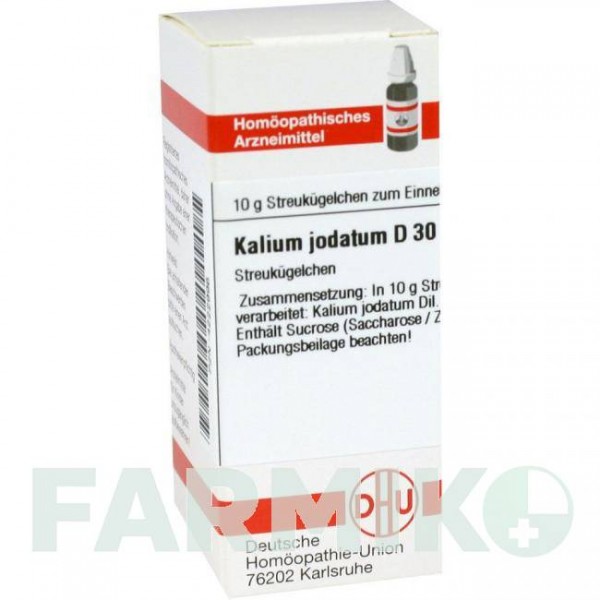 КАЛІУМ ЙОДАТУМ (KALIUM JODATUM) D 30 глобули 10 г - Гомеопатія DHU