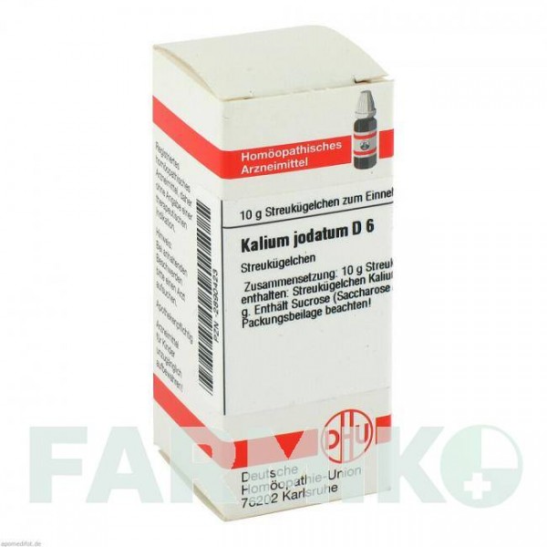КАЛІУМ ЙОДАТУМ (KALIUM JODATUM) D 6 глобули 10 г - Гомеопатія DHU