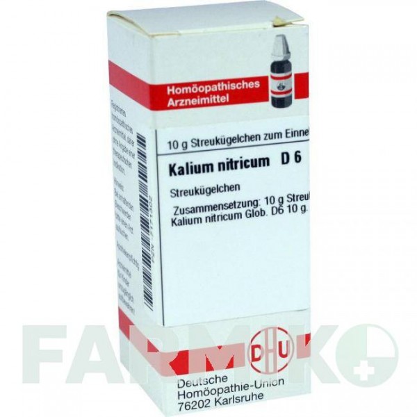 КАЛІУМ НІТРИКУМ (KALIUM NITRICUM) D 6 глобули 10 г - Гомеопатія DHU