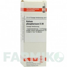 КАЛІУМ ФОСФОРИКУМ (KALIUM PHOSPHORICUM) D 30 розчин 20 мл - Гомеопатія DHU