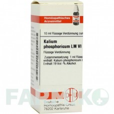 КАЛІУМ ФОСФОРИКУМ (KALIUM PHOSPHORICUM) LM VI розчин 10 мл - Гомеопатія DHU
