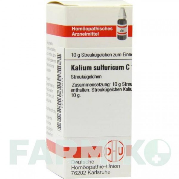 КАЛІУМ СУЛЬФУРИКУМ (KALIUM SULFURICUM) C 12 глобули 10 г - Гомеопатія DHU