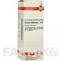 КАЛИУМ СУЛЬФУРИКУМ (KALIUM SULFURICUM) D 12 раствор 20 мл - Гомеопатия DHU