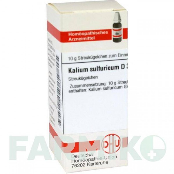 КАЛІУМ СУЛЬФУРИКУМ (KALIUM SULFURICUM) D 30 глобули 10 г - Гомеопатія DHU