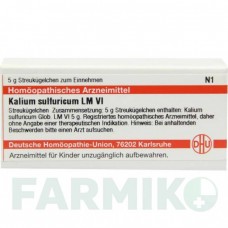 КАЛІУМ СУЛЬФУРИКУМ (KALIUM SULFURICUM) LM VI глобули 5 г - Гомеопатія DHU