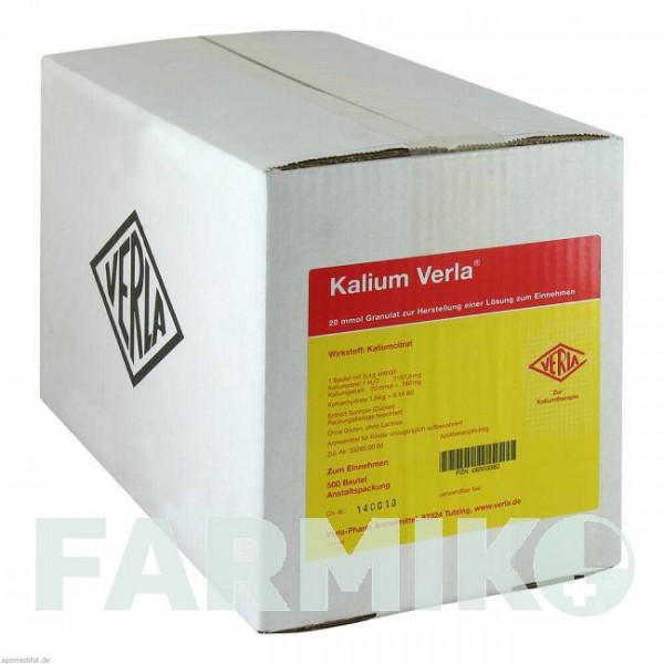 КАЛИУМ ВЕРЛА (KALIUM VERLA) гранулы 500 шт - Калия цитрат VERLA-PHARM