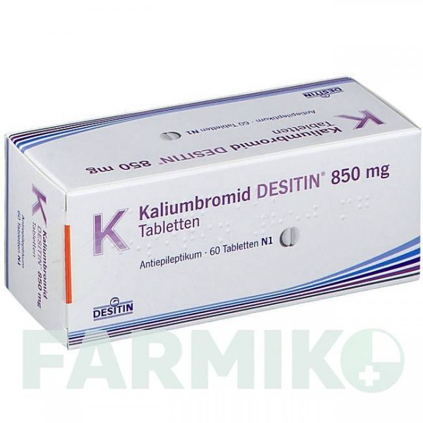 КАЛИУМБРОМИД ДЕСИТИН (KALIUMBROMID DESITIN) 850 мг таблетки 60 шт - Бромид калия DESITIN