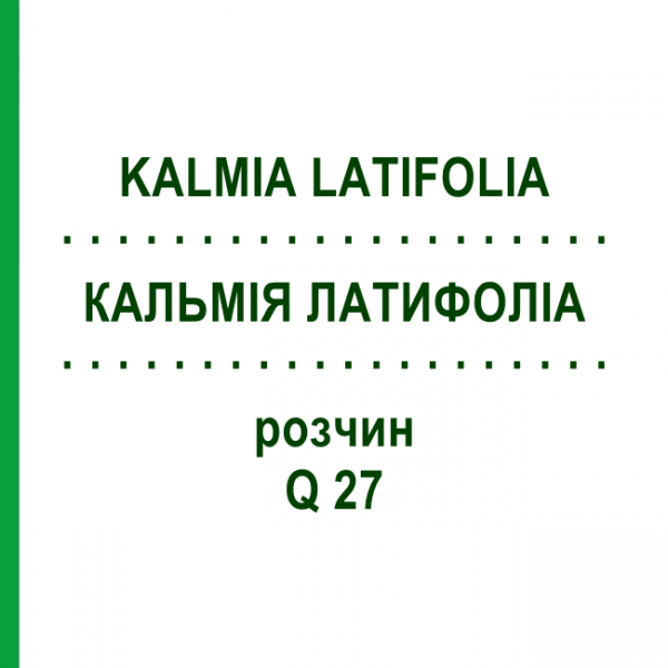 КАЛЬМІЯ ЛАТИФОЛІА (KALMIA LATIFOLIA) Q 27 розчин 15 мл - Гомеопатія GUDJONS