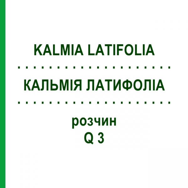 КАЛЬМІЯ ЛАТИФОЛІА (KALMIA LATIFOLIA) Q 3 розчин 15 мл - Гомеопатія GUDJONS