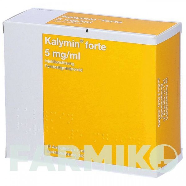 КАЛІМІН (KALYMIN) 5 мг розчин 10x1 мл - Піридостигмін HORMOSAN PHARMA