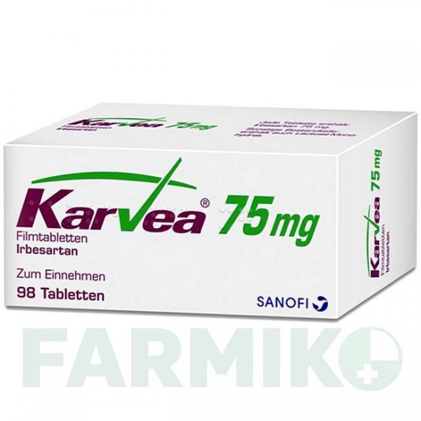 КАРВЕА (KARVEA) 75 мг таблетки 98 шт - Ирбесартан SANOFI