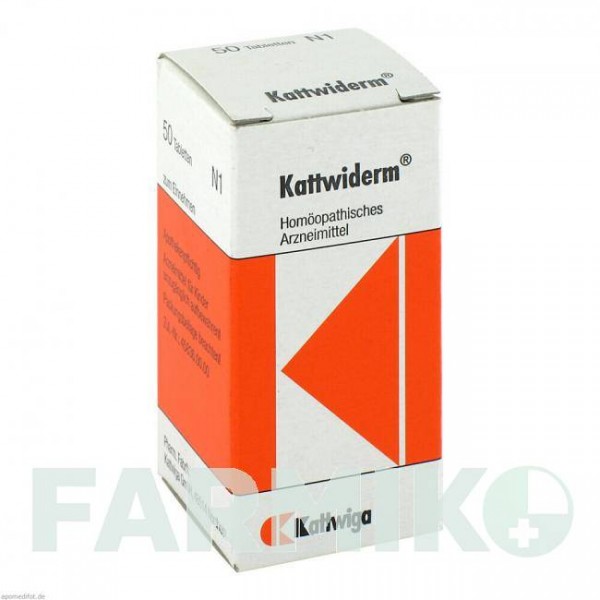 КАТТВІДЕРМ (KATTWIDERM) таблетки 50 шт - Гомеопатія KATTWIGA